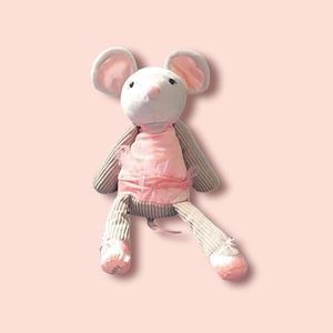 💥2/$30💥Scentsy Buddy Maddie The Ballerina Mouse Plush Pink Gray
